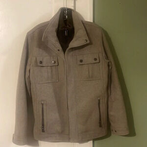 Michael Kors Knit Bib Wool Blend Field Jacket Mens